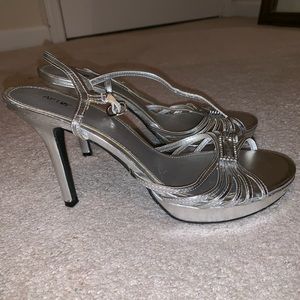 APT 9 silver heels